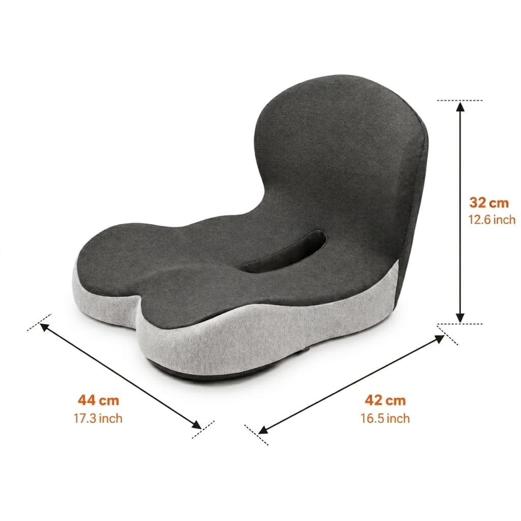 FlyteSeat - 2-in-1 Orthopedic Seat & Back Support Cushion