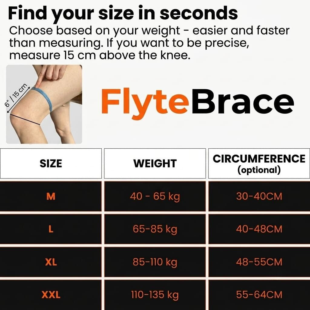 FlyteBrace - Adjustable Knee Support for More Comfortable, Confident Movement