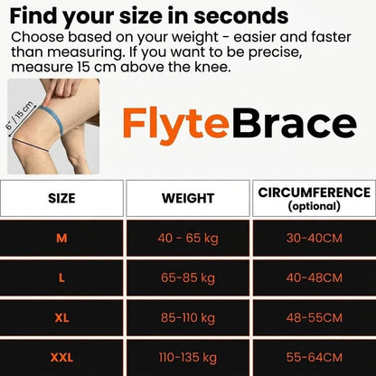FlyteBrace - Adjustable Knee Support for More Comfortable, Confident Movement