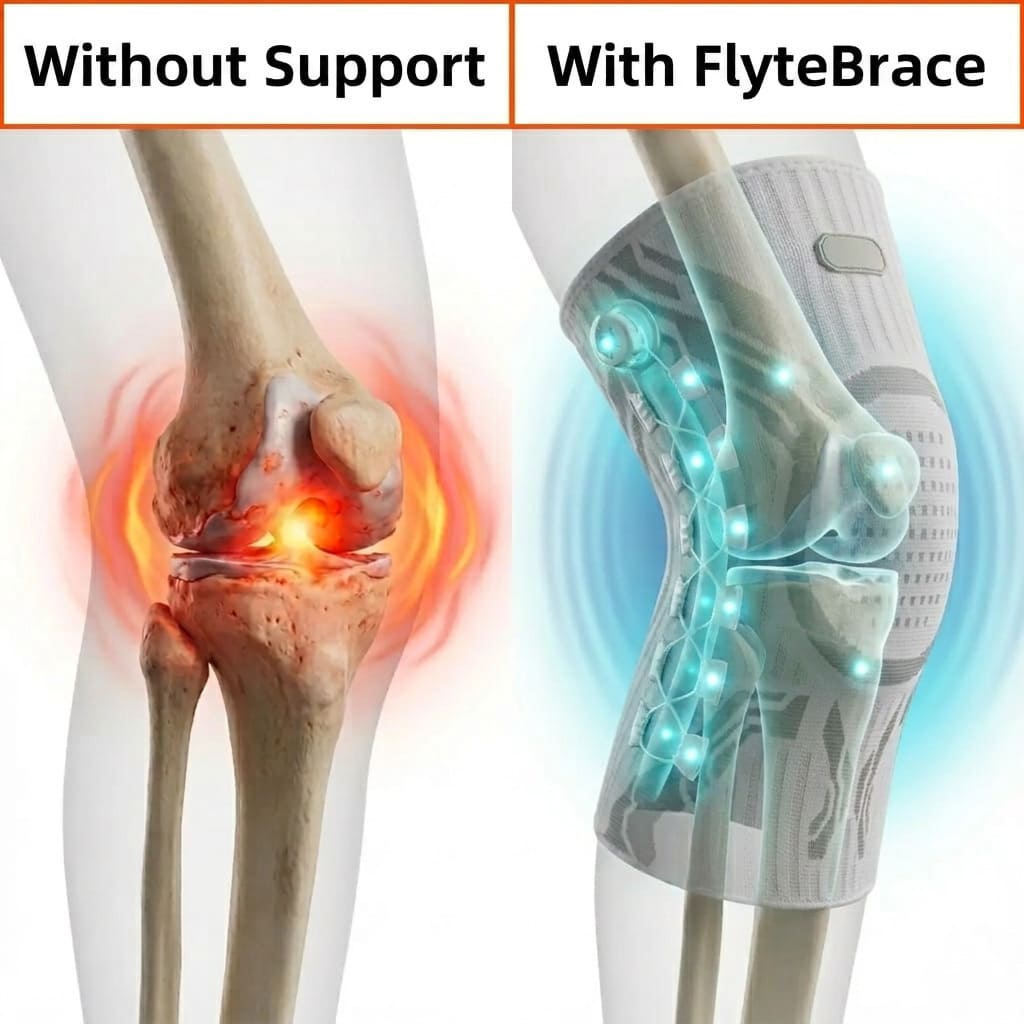 FlyteBrace - Adjustable Knee Support for More Comfortable, Confident Movement