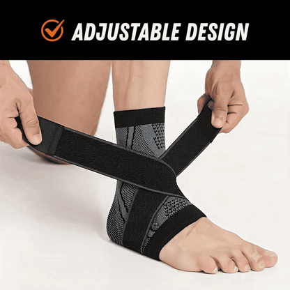 FlyteLock - Ankle Compression Sleeve with Support Straps
