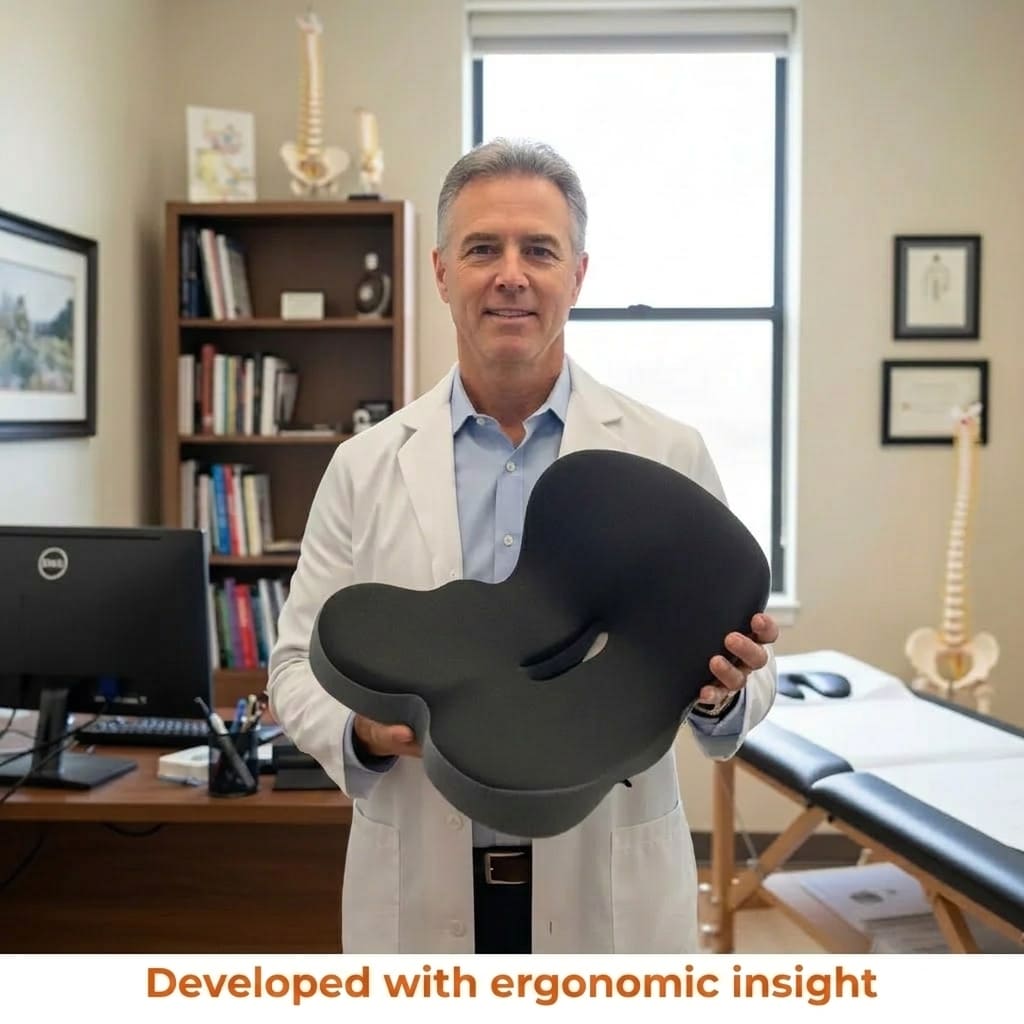 FlyteSeat - 2-in-1 Orthopedic Seat & Back Support Cushion